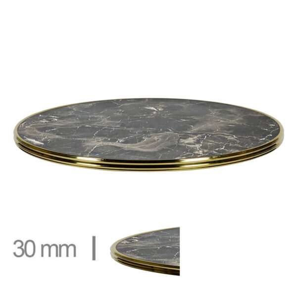 Horeca-Tafelblad-Rond-Met-Messing-Rand-Werzalit-Brownie-Marble-3-Cm-Dik-318