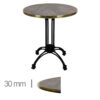 Horeca-Tafel-Rond-Met-Messing-Rand-Werzalit-Dia-70-Cm-A-442