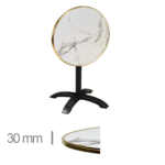 Horeca-Terrastafel-Opklapbaar-Rond-Met-Messing-Rand-Werzalit-Bianca-60-Cm-A-Srd