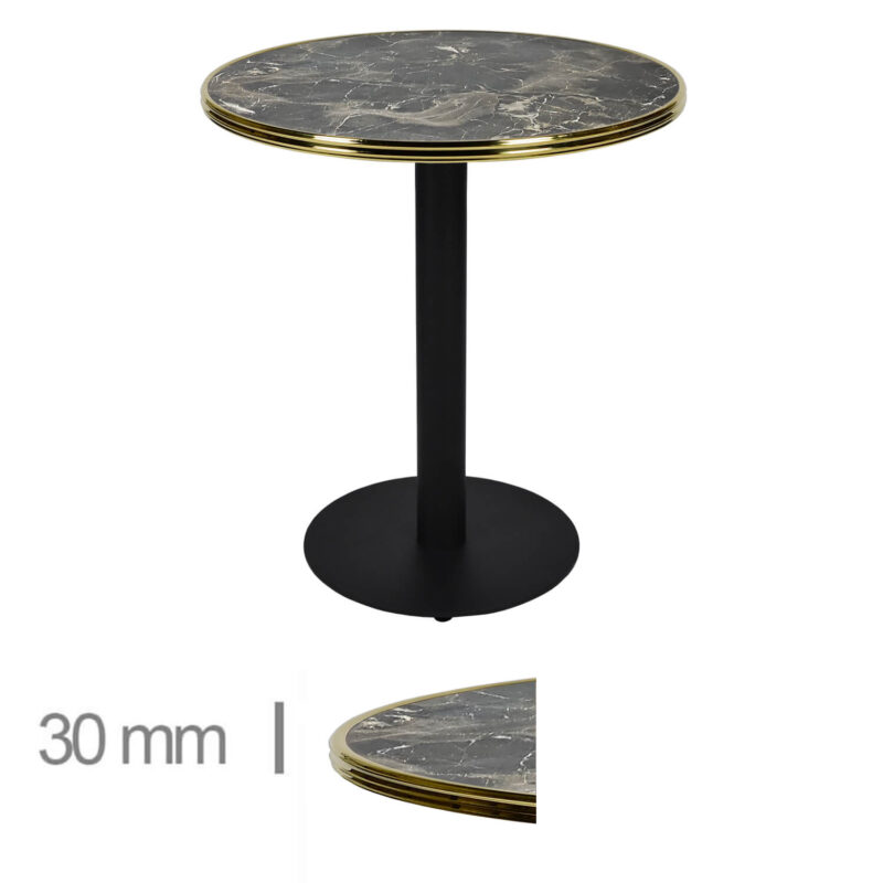 Horeca-Terrastafel-Rond-Met-Messing-Rand-Werzalit-Brownie-Marble-70-Cm-318-B-320