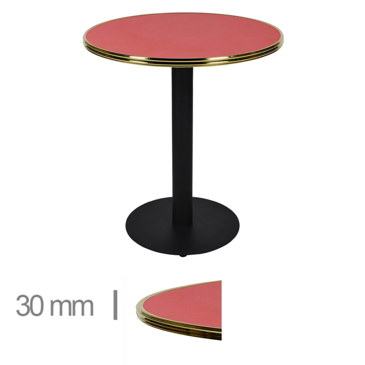 Horeca-Terrastafel-Rond-Met-Messing-Rand-Werzalit-Rood-60-Cm-108-B-320 Horeca-Terrastafel-Rond-Met-Messing-Rand-Werzalit-Rood-60-Cm-108-B-320