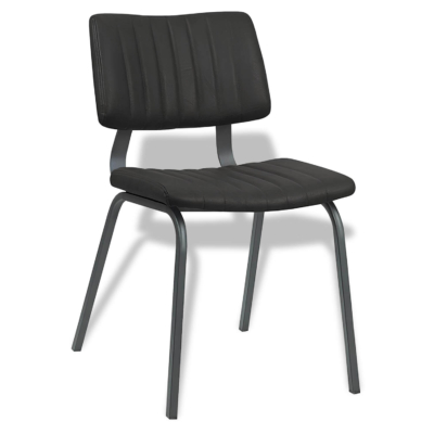 Horeca-Stoel-Gusto-PU-Zwart