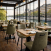 Horeca-Stoel-KENZA-olijf-Kunstleer