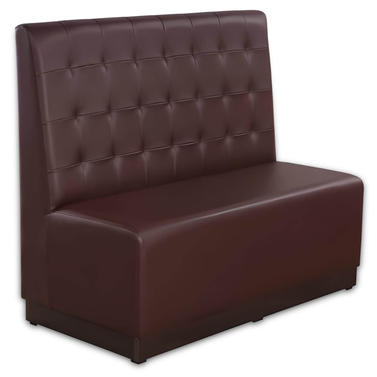 Horeca-Eetbank-Luna-120-cm-Kunstleer-Bruin