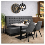 Horeca-Eetbank-NAPOLI-Grijs-Kunstleer