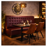 Horeca-Eetbank-NAPOLI-Roodbruin-Kunstleer
