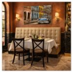 Horeca-Eetbank-NAPOLI-Taupe-Kunstleer-set-1