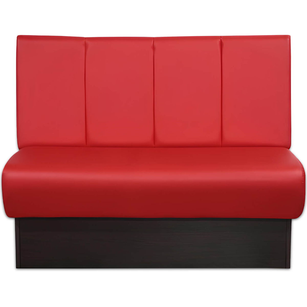 Horeca-Eetbank-Rome-Kunstleer-Rood-V
