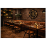 Horeca Eetbank - SAFRAN - Cognac Vintage Microvezel - Afbeelding 4
