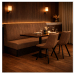 Horeca Eetbank - SAFRAN - Cognac Vintage Microvezel - Afbeelding 2