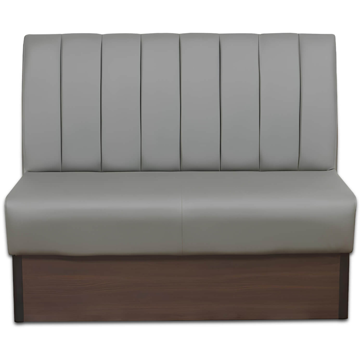 Horeca-Eetbank-Safran-120-cm-Kunstleer-Grijs-Voor