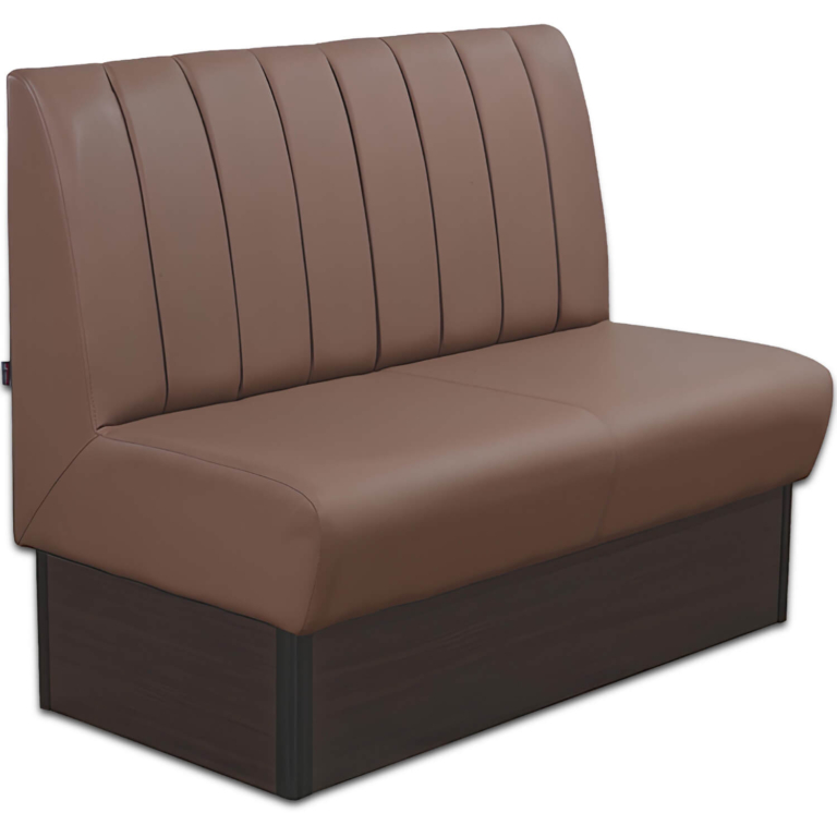 Horeca-Eetbank-Safran-120-cm-Kunstleer-Taupe