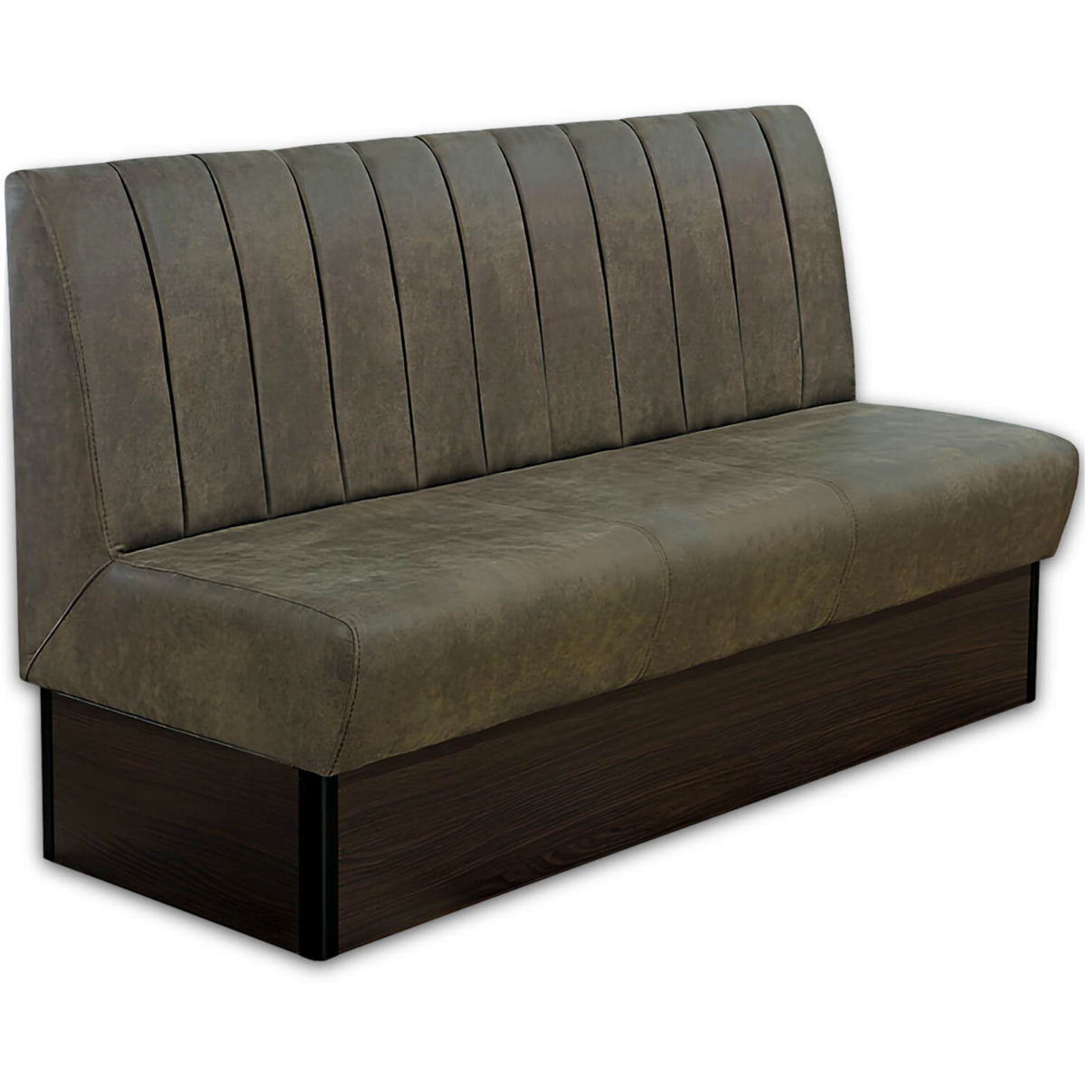 Horeca-Eetbank-Safran-160-cm-Vintage-Microvezel-Olijf