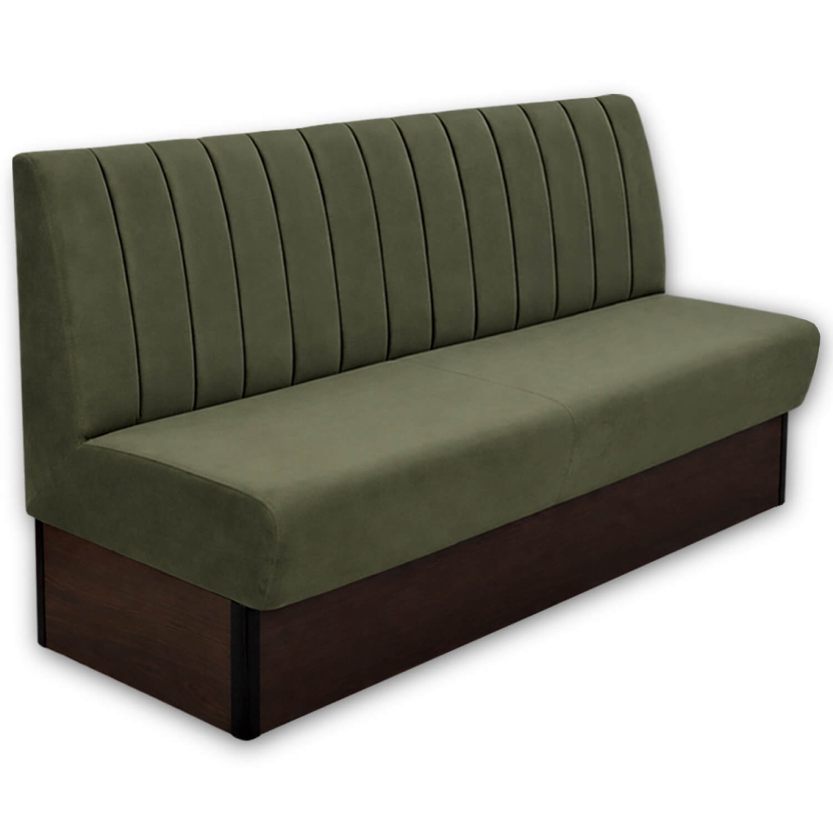Horeca-Eetbank-Safran-Velvet-Fluweel-Groen-200-cm