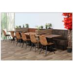 Horeca Eetbank - SAFRAN - Cognac Vintage Microvezel - Afbeelding 5