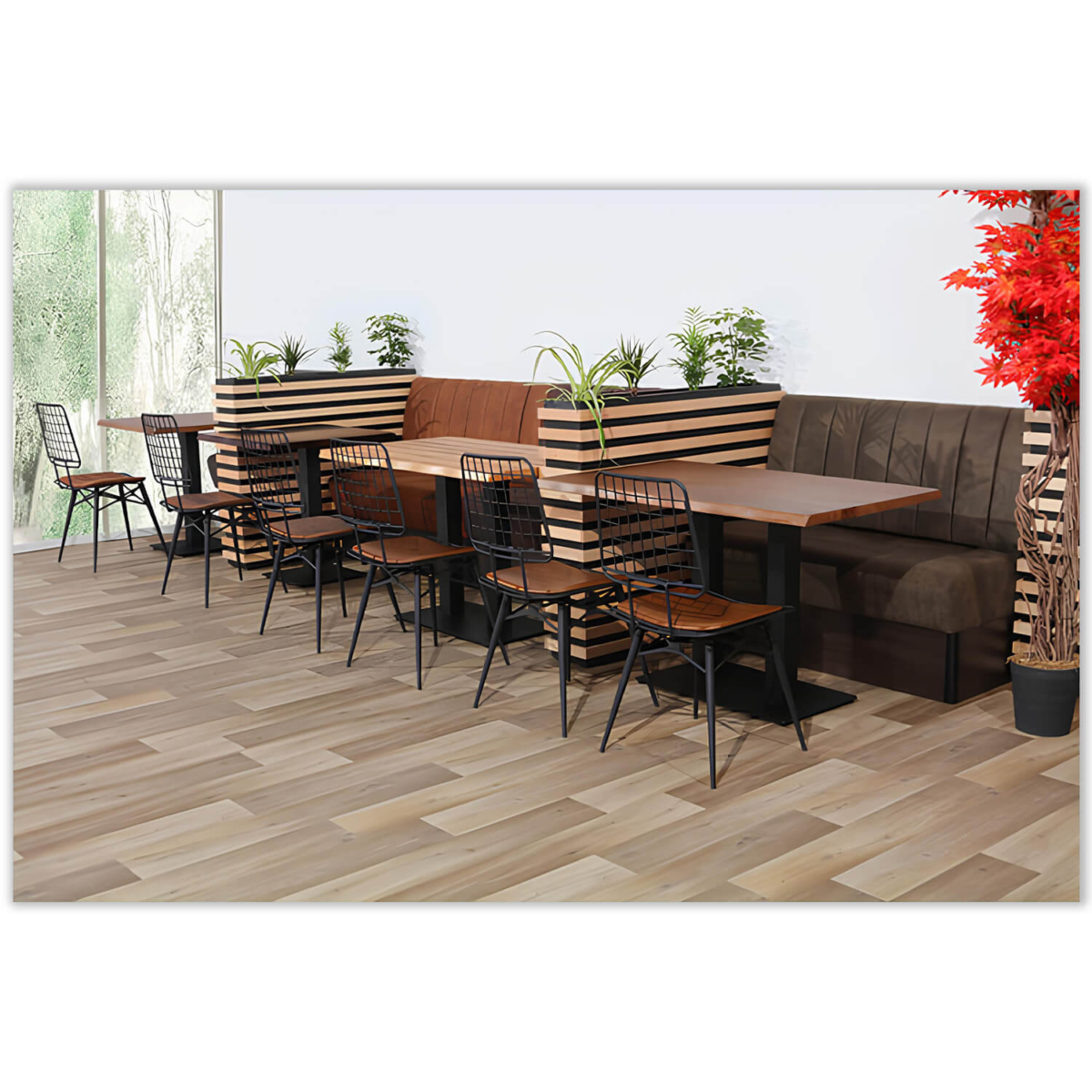 Horeca Eetbank - SAFRAN - Cognac Vintage Microvezel - Afbeelding 10