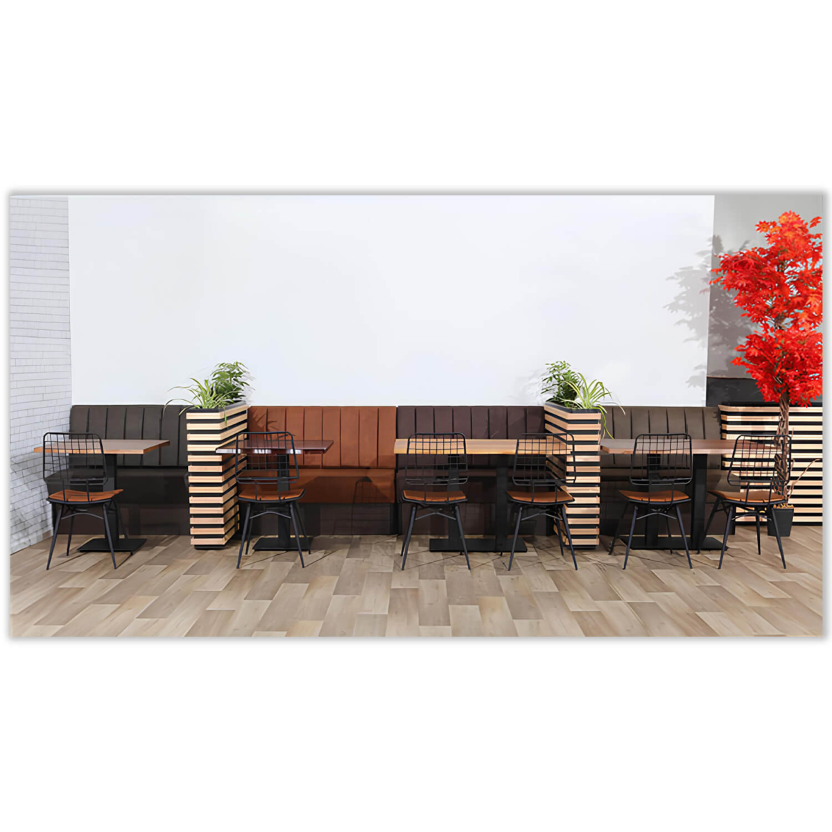 Horeca Eetbank - SAFRAN - Cognac Vintage Microvezel - Afbeelding 11