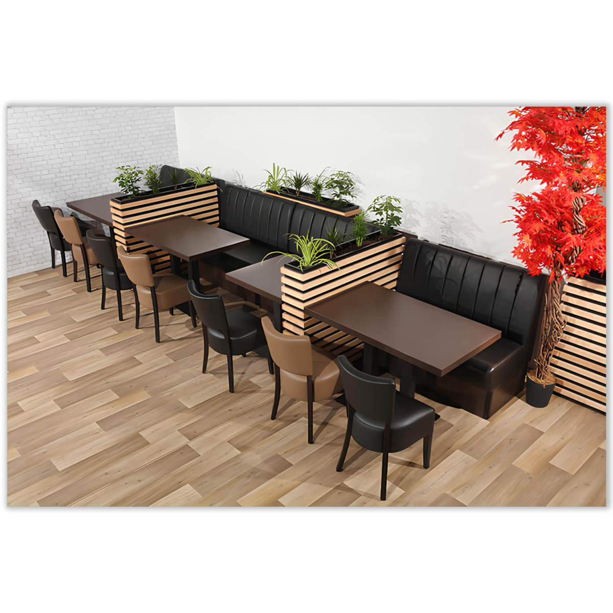 Horeca-Eetbank-Safran-Zwart-Model-8