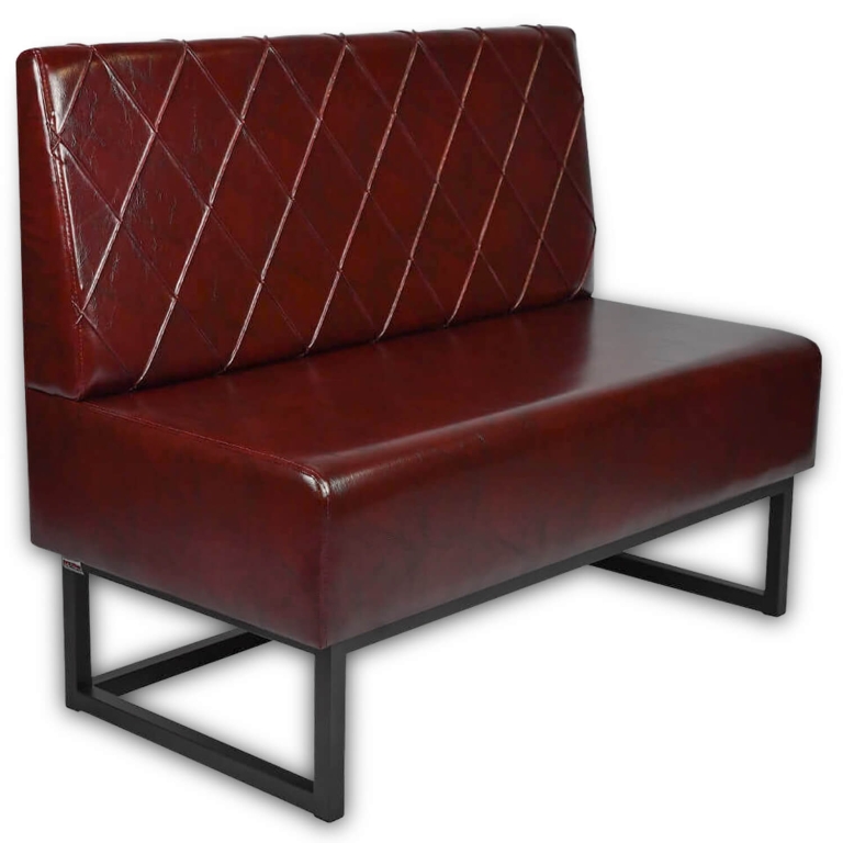 Horeca-Eetbank-TROJE-Bruin-Kunstleer-120cm