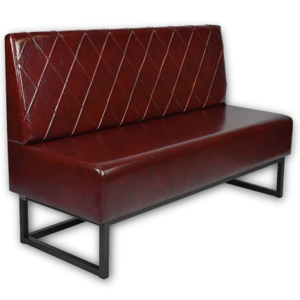 Horeca-Eetbank-TROJE-Bruin-Kunstleer-150cm1