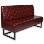 Horeca-Eetbank-TROJE-Bruin-Kunstleer-160cm1