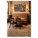 Horeca Eetbank-TROJE-Cognac-Microvezel