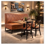 Horeca Eetbank-TROJE-Cognac-Microvezel (2)