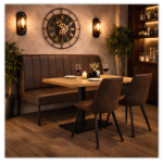 Horeca-Eetbank-Themis-Bruin-Microvezel