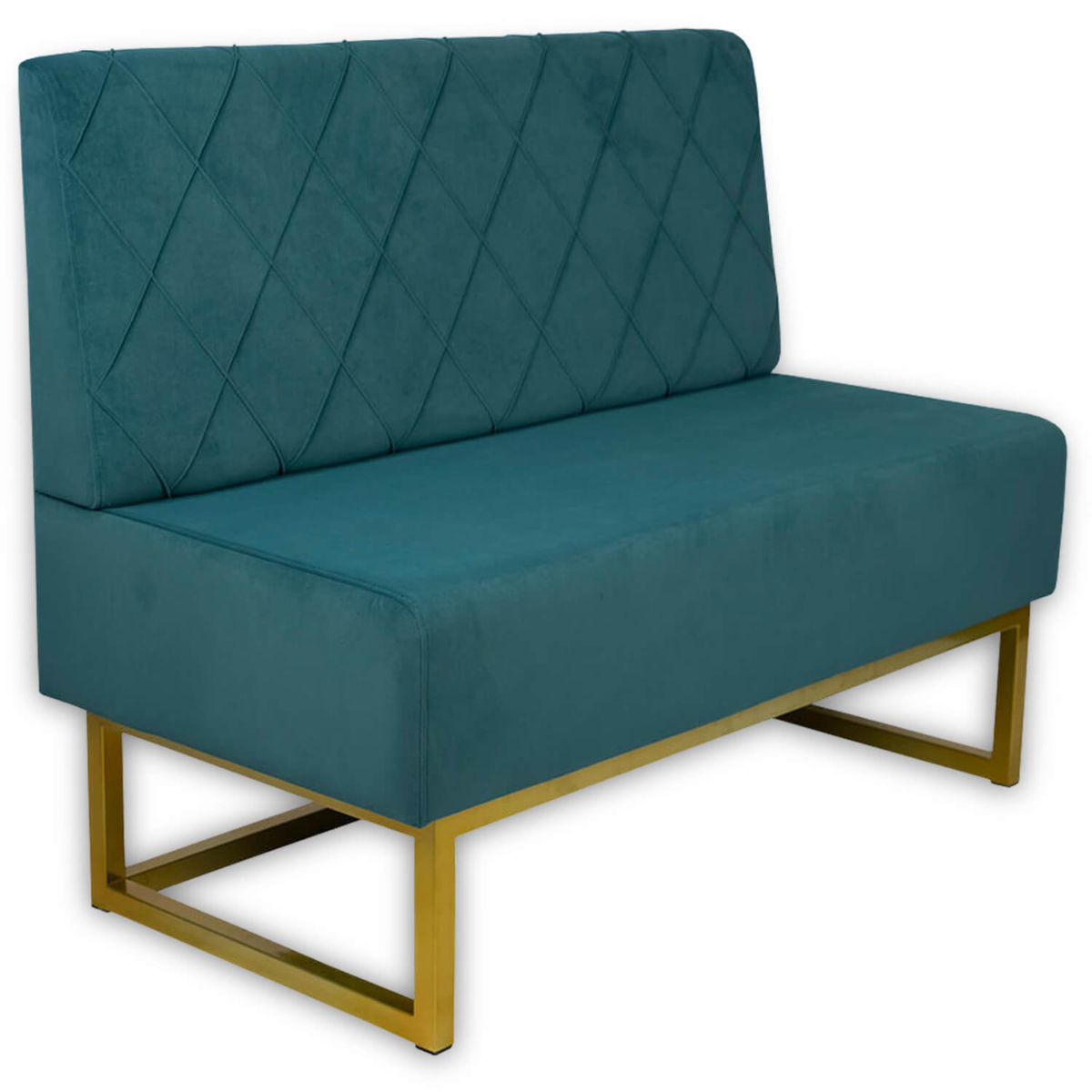 Horeca-Eetbank-Troje-Velvet-Fluweel-Turquoise Horeca-Eetbank-Troje-Velvet-Fluweel-Turquoise