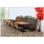 Horeca-Eetbank-Troje-Vintage-Microvezel-Olijf-Model-1