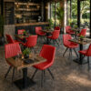 Horeca-Stoel-HERCULES-bordeaux-Kunstleer-M