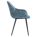 Horeca-Armstoel-CAMILLE-Petroleum-Blauw-Velvet-Fluweel-Z