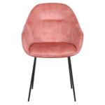 Horeca-Armstoel-OSLO-Roze-Velvet-Fluweel-V