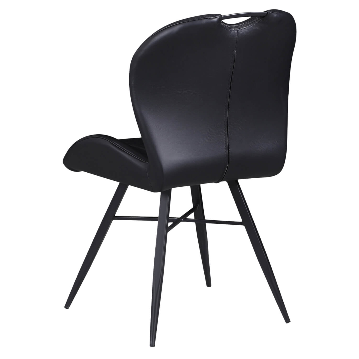 Chaise de Restaurant - ELITE - Simili Cuir Vintage Noir – Image 4