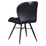 Chaise de Restaurant - ELITE - Simili Cuir Vintage Noir – Image 4
