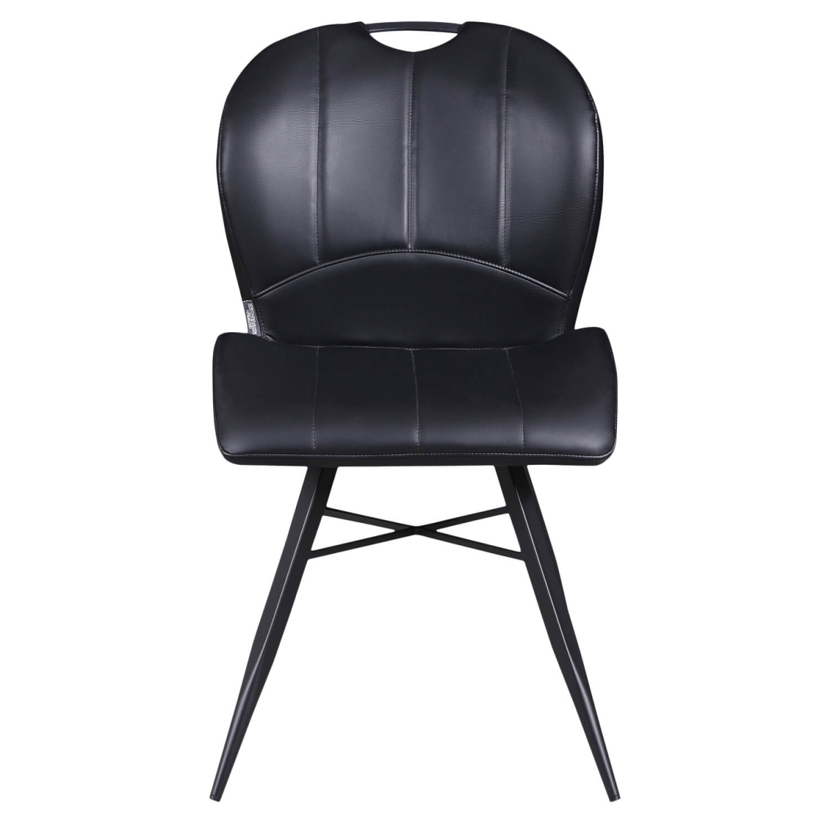 Chaise de Restaurant - ELITE - Simili Cuir Vintage Noir – Image 2