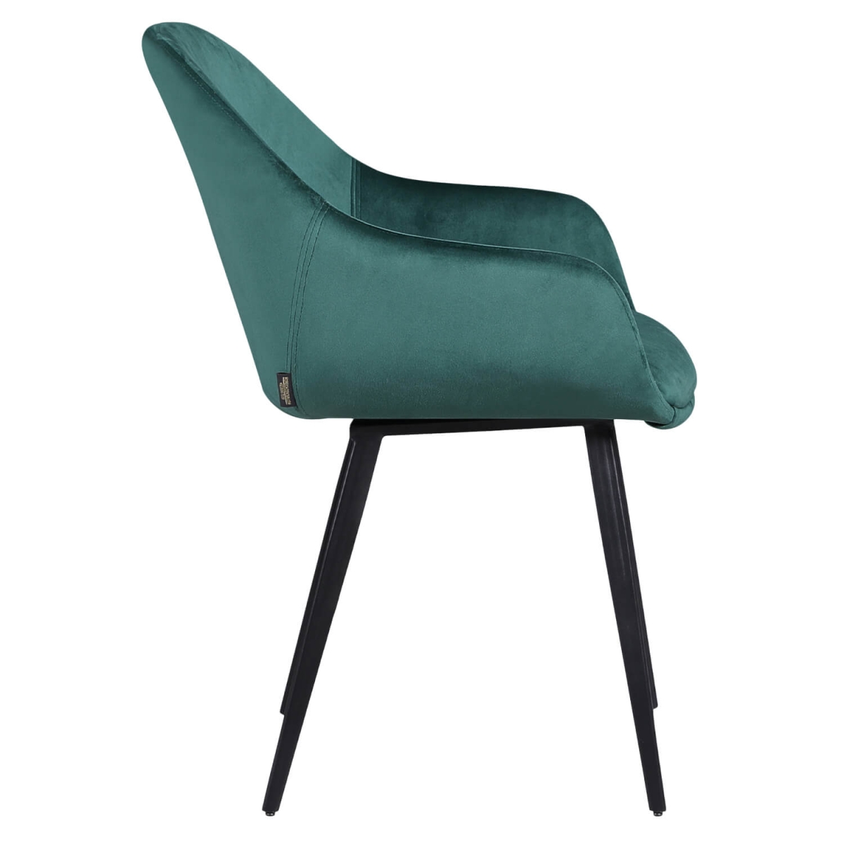 Chaise de Restaurant Avec Accoudoirs - OSLO - Velours Vert – Image 3