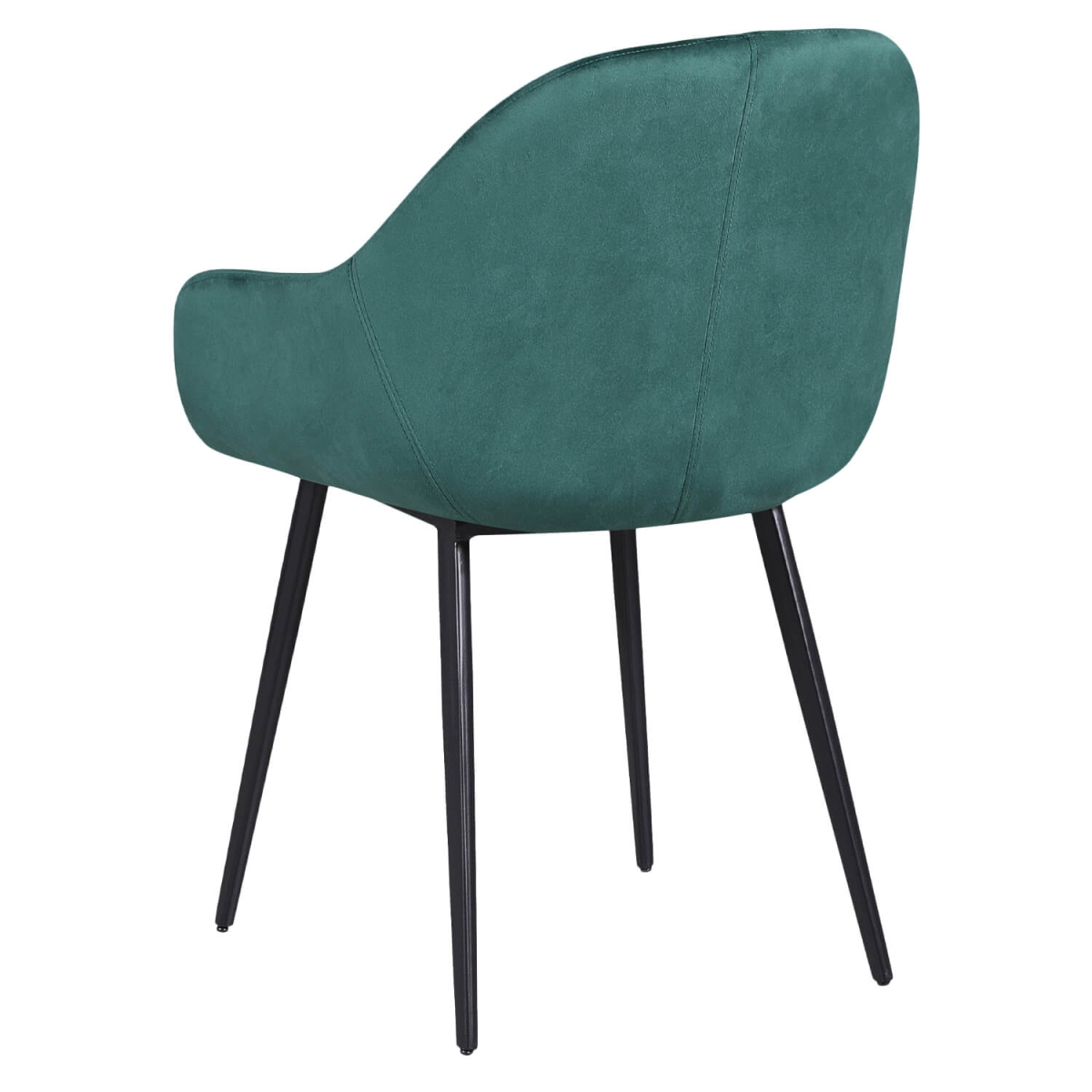 Chaise de Restaurant Avec Accoudoirs - OSLO - Velours Vert – Image 4