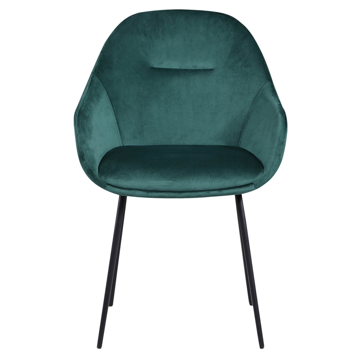 Chaise de Restaurant Avec Accoudoirs - OSLO - Velours Vert – Image 2