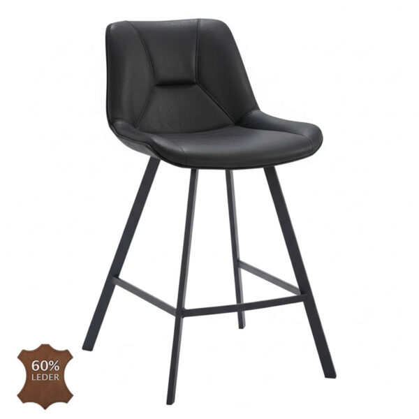 Horeca-Metalen-Barstoel-CARMEN-Camel-Vintage-Kunstleer