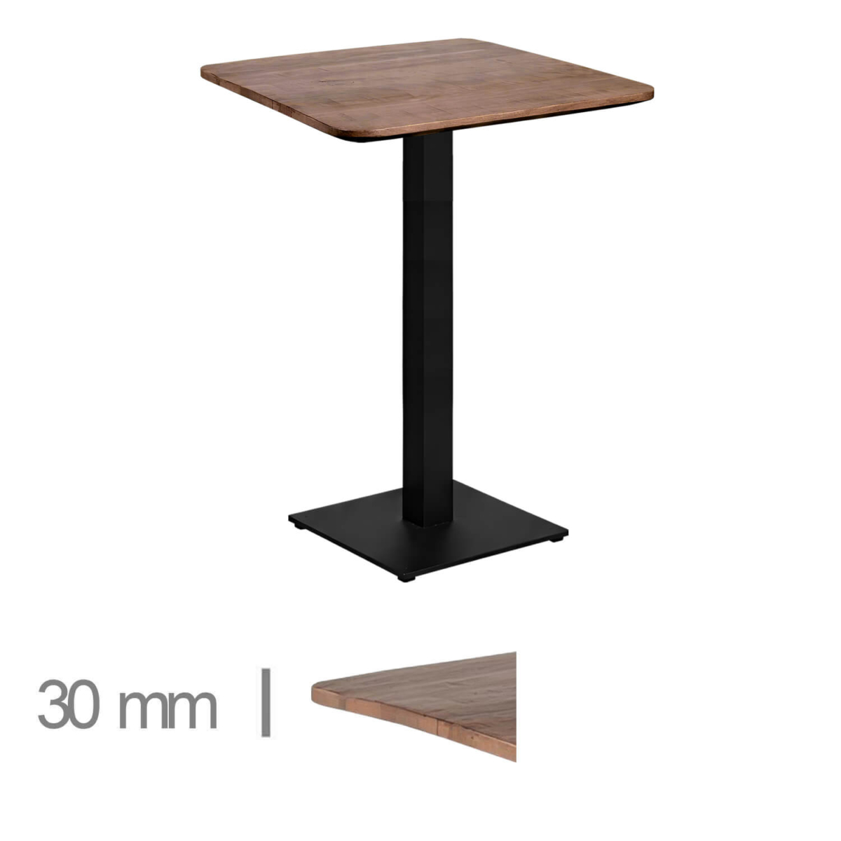 Horeca-Mangohout-Statafel-Met-Onderstel-70x70-Hoogte-113-cm Horeca-Mangohout-Statafel-Met-Onderstel-70x70-Hoogte-113-cm