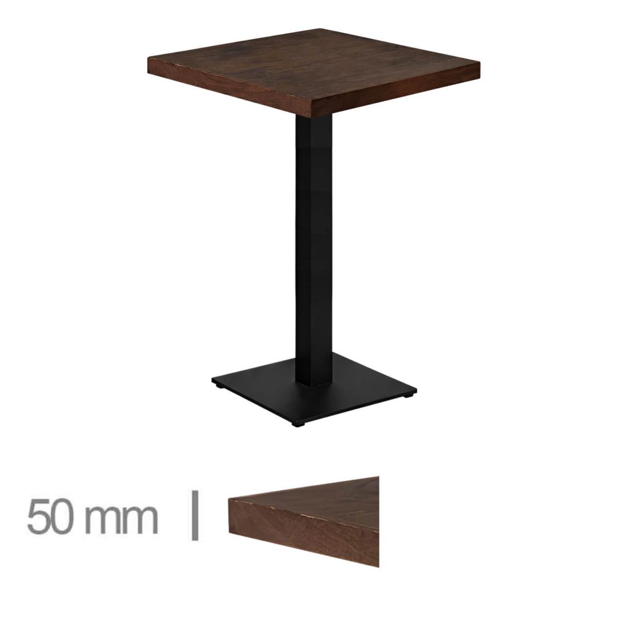 Horeca-Mangohout-Statafel-Met-Onderstel-70x70-Hoogte-113-cm Horeca-Mangohout-Statafel-Met-Onderstel-70x70-Hoogte-113-cm