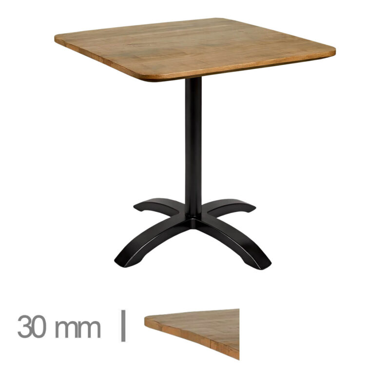 Horeca-Mangohout-Tafel-Met-Klaponderstel-70x70cm-A-SRD