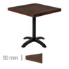 Horeca-Mangohout-Tafel-Met-Klaponderstel-70x70cm-mocca