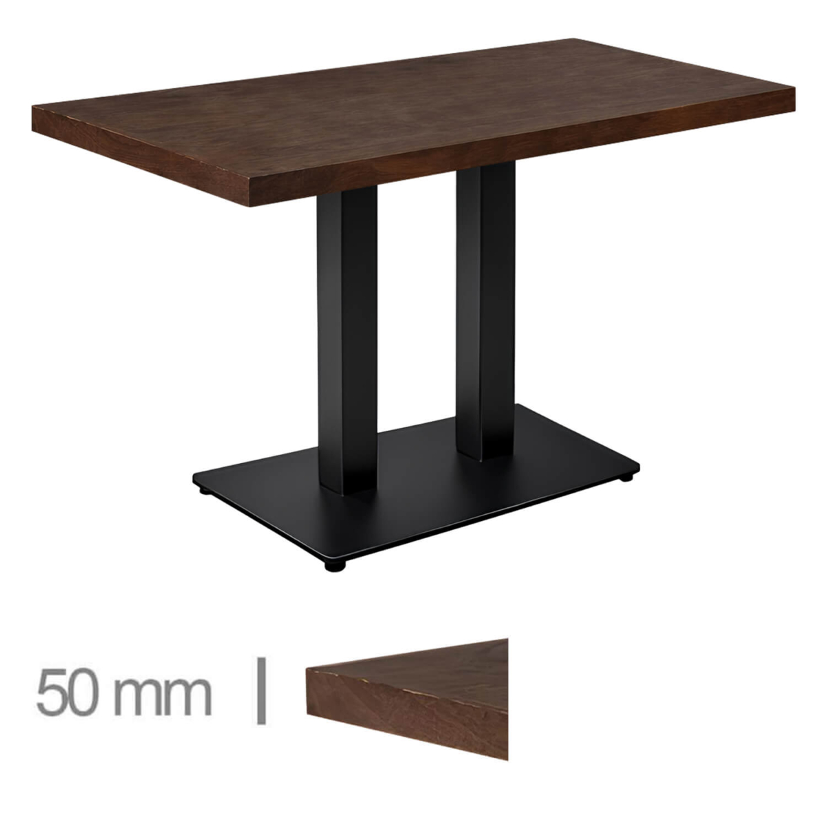 Horeca-Mangohout-Tafel-Met-Onderstel-70x120cm-mocca Horeca-Mangohout-Tafel-Met-Onderstel-70x120cm-mocca