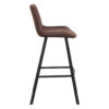 Horeca-Metalen-Barstoel-LUCIANO-Bruin-Microvezel-Z