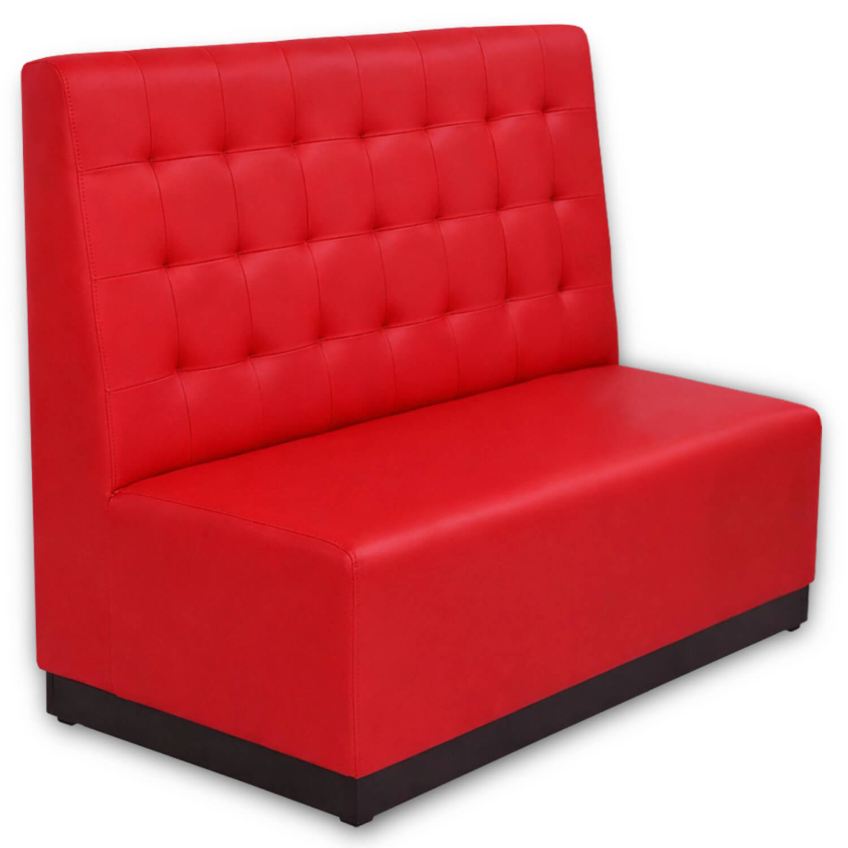 Horeca-Eetbank-Napoli-Kunstleer-Rood-140-cm