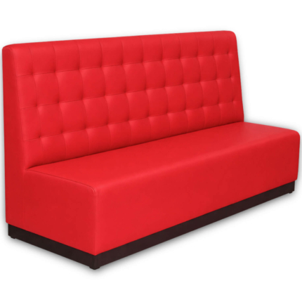 Horeca-Eetbank-Napoli-Kunstleer-Rood-200-cm
