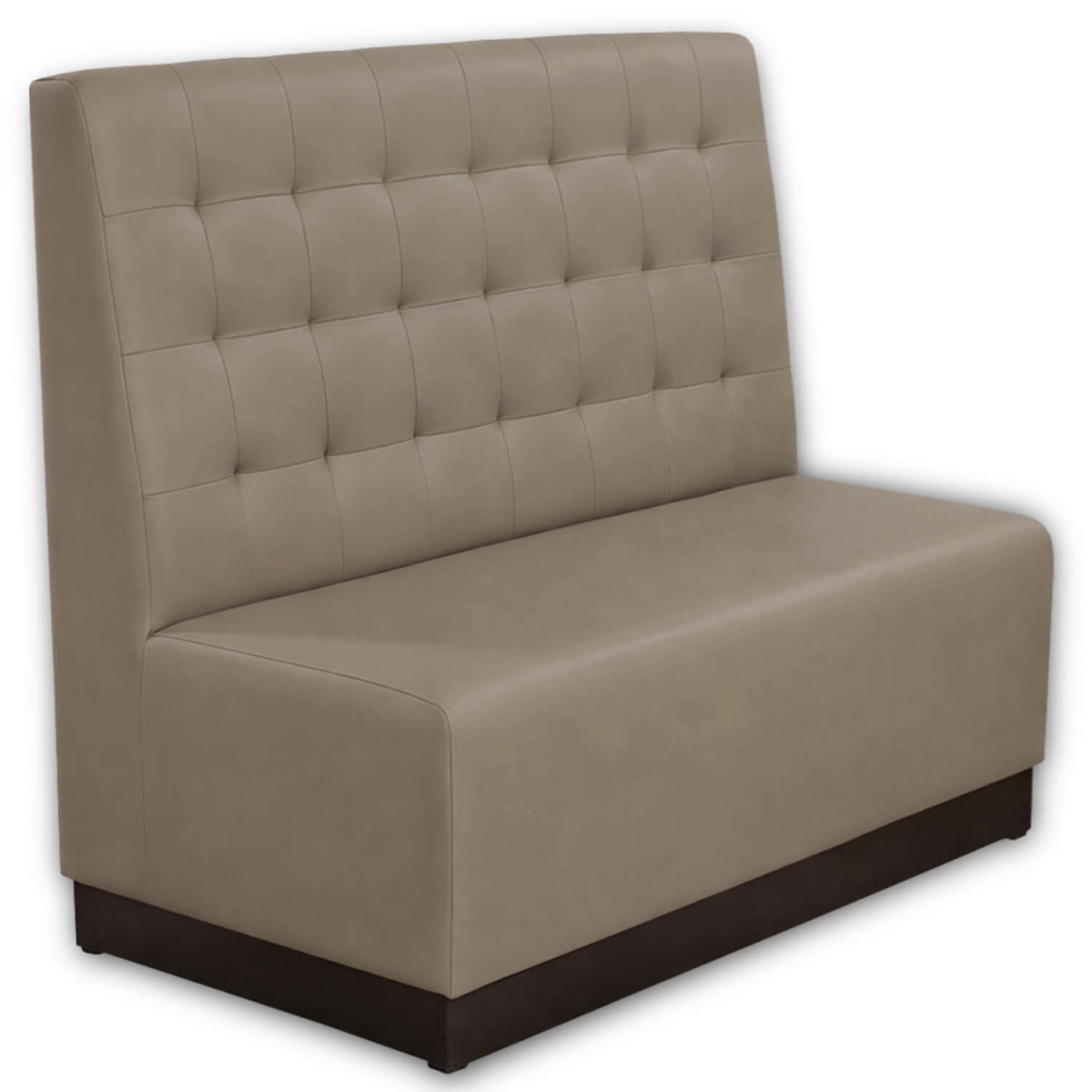 Horeca-Eetbank-Napoli-Kunstleer-Taupe-140-cm