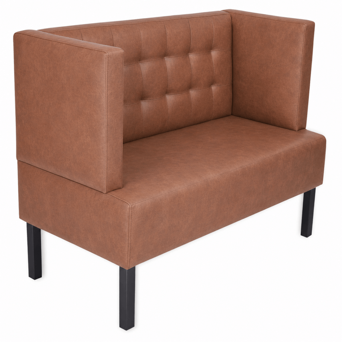 Horeca-Eetbank-QUEEN-Cognac-Microvezel Horeca-Eetbank-QUEEN-Cognac-Microvezel